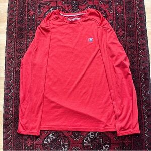 Champion Vapor PowerTrain Long Sleeve Workout Shirt Mens Large